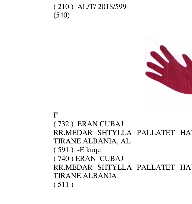 Zëri i markës F në buletin