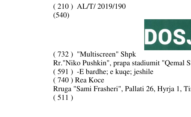 Zëri i markës DOSJA K në buletin