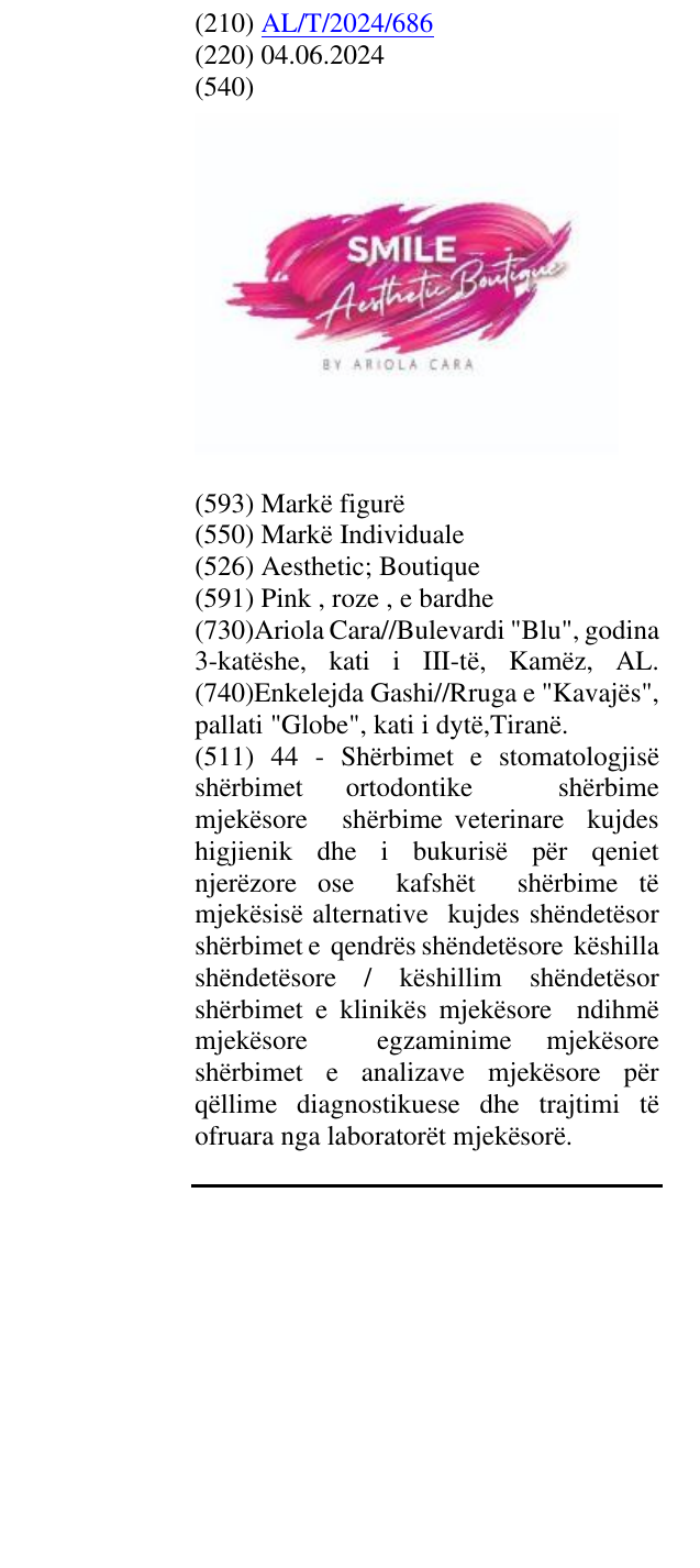 Zëri i markës Aesthetic; Boutique në buletin