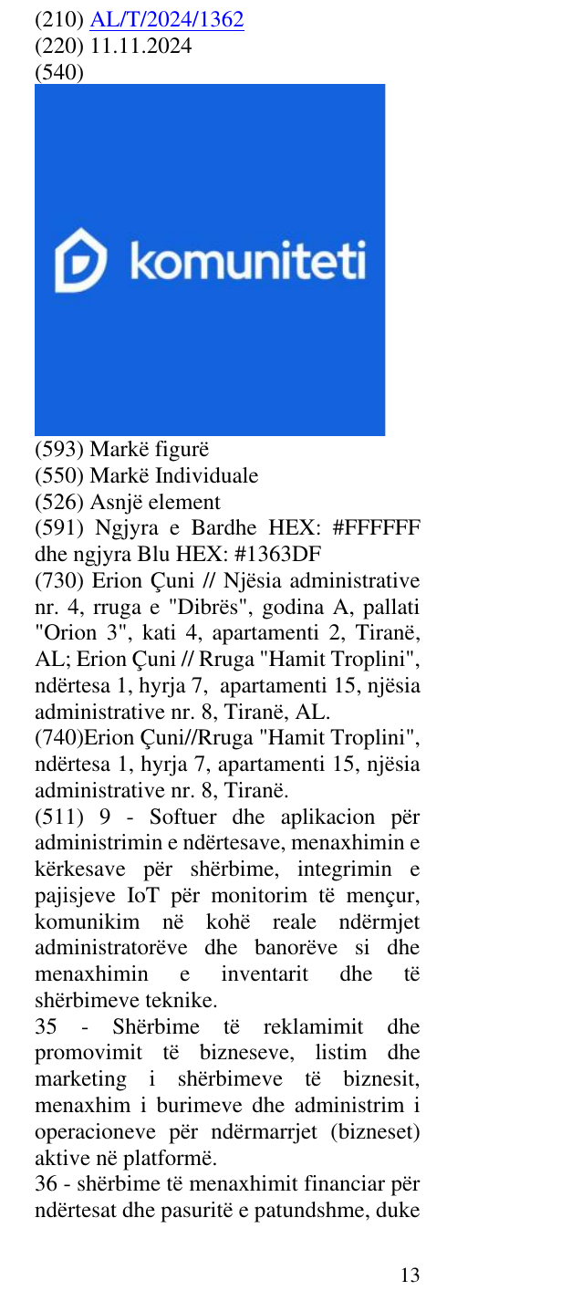 Zëri i markës Asnjë element në buletin