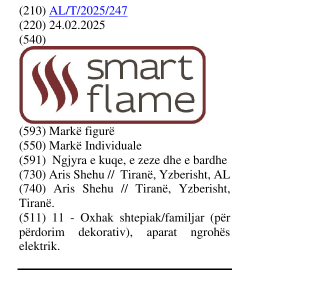Zëri i markës Smart Flame në buletin