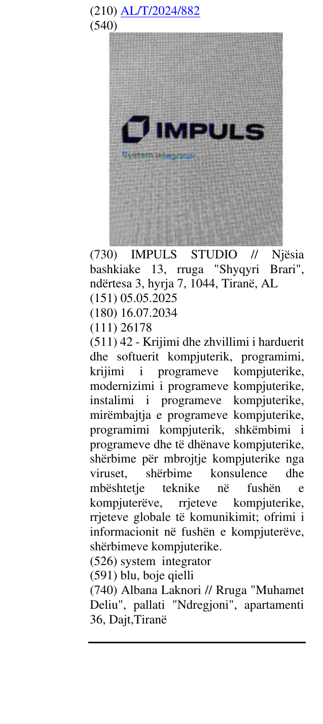 Zëri i markës system integrator në buletin