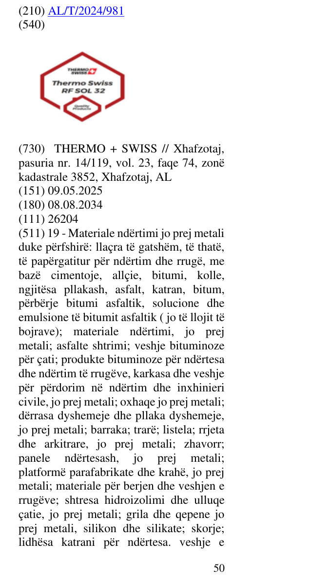 Zëri i markës Quality; Products; Swiss; Simboli I flamurit te Zvicres në buletin