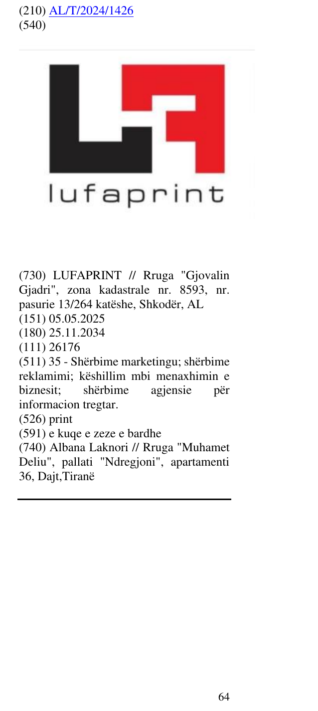 Zëri i markës print në buletin