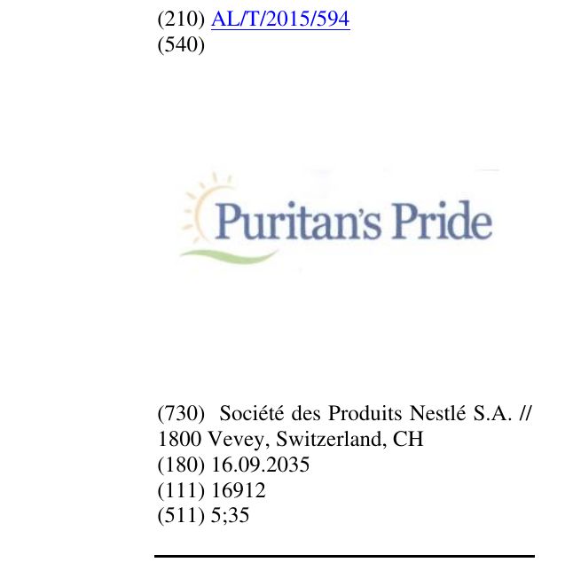 Zëri i markës Puritan's Pride në buletin