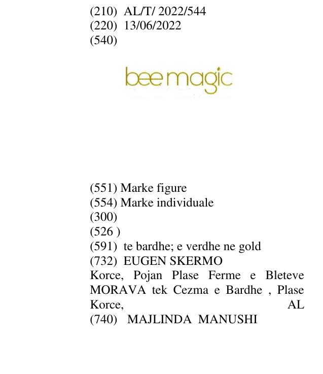 Zëri i markës bee magic në buletin