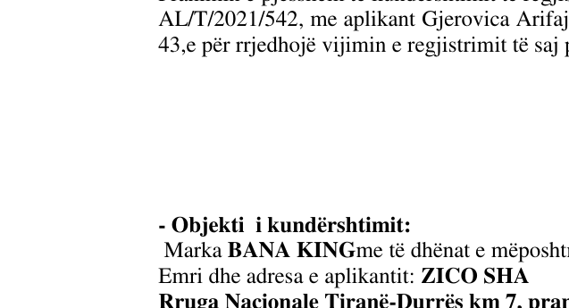 Zëri i markës ALOHA FOOD&DRINKS në buletin