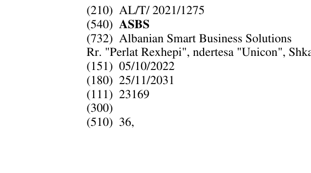 Zëri i markës ASBS në buletin