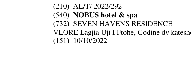 Zëri i markës NOBUS hotel & spa në buletin
