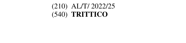 Zëri i markës TRITTICO Buletini i Pronësisë Industriale 37 në buletin