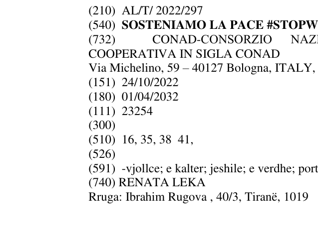Zëri i markës SOSTENIAMO LA PACE #STOPWAR në buletin