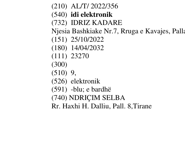 Zëri i markës idi elektronik në buletin