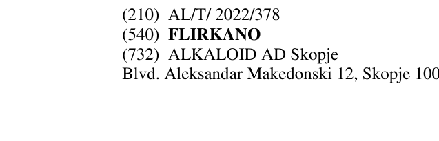 Zëri i markës FLIRKANO në buletin