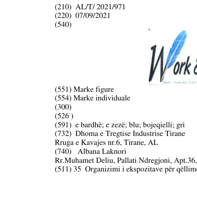 Zëri i markës WORK & STUDY CCIT në buletin