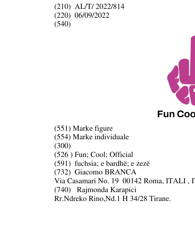 Zëri i markës Fun; Cool; Official në buletin