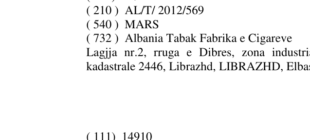 Zëri i markës MARS në buletin