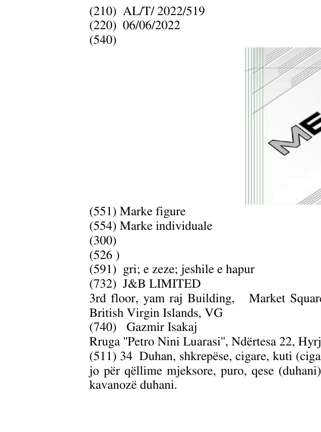 Zëri i markës MEGO në buletin