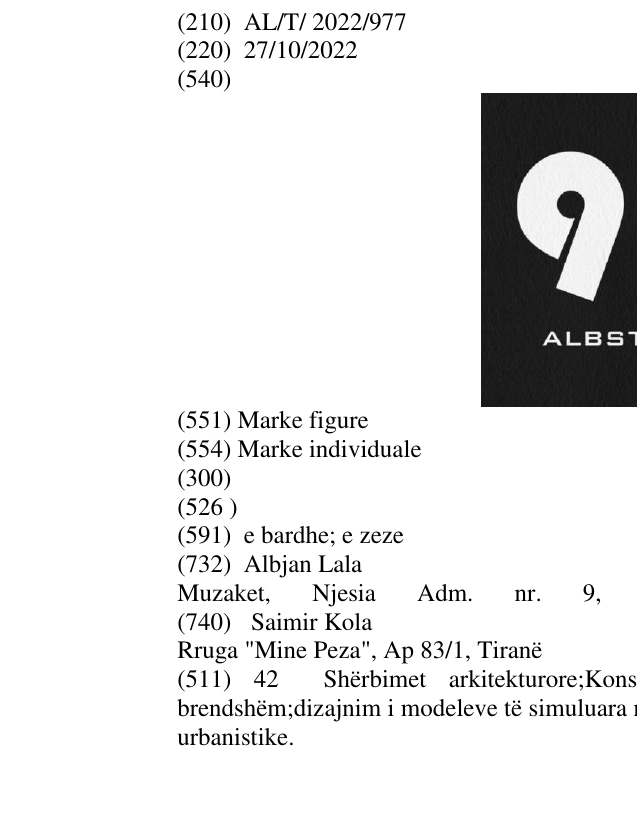 Zëri i markës 99 ALBSTUDIO në buletin