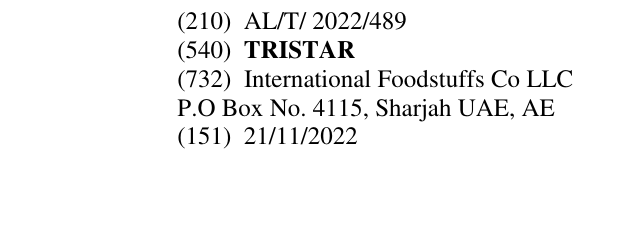 Zëri i markës TRISTAR në buletin