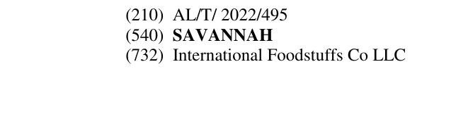Zëri i markës SAVANNAH në buletin