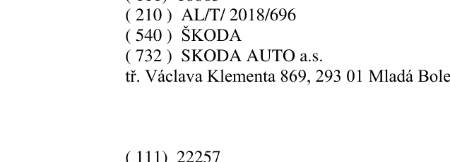 Zëri i markës ŠKODA në buletin