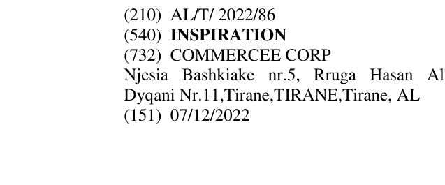 Zëri i markës INSPIRATION në buletin