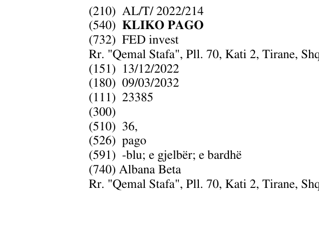 Zëri i markës KLIKO PAGO në buletin