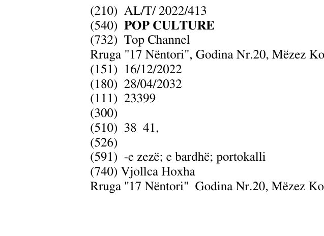 Zëri i markës POP CULTURE në buletin