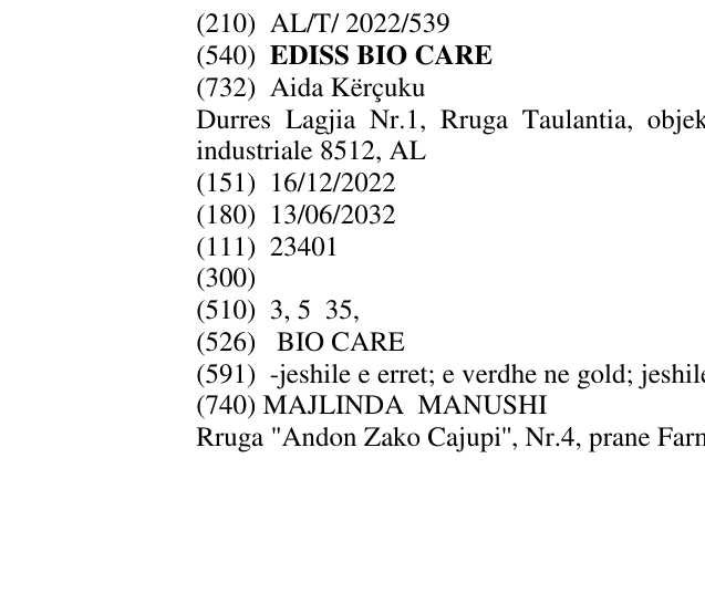 Zëri i markës EDISS BIO CARE në buletin