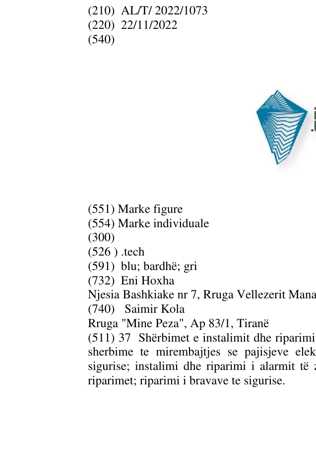 Zëri i markës .tech në buletin
