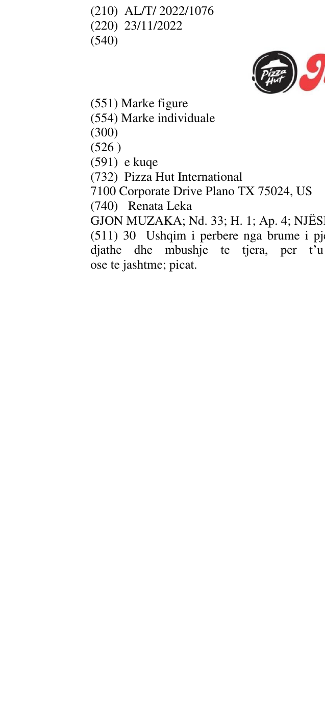 Zëri i markës Melts Pizza Hut në buletin