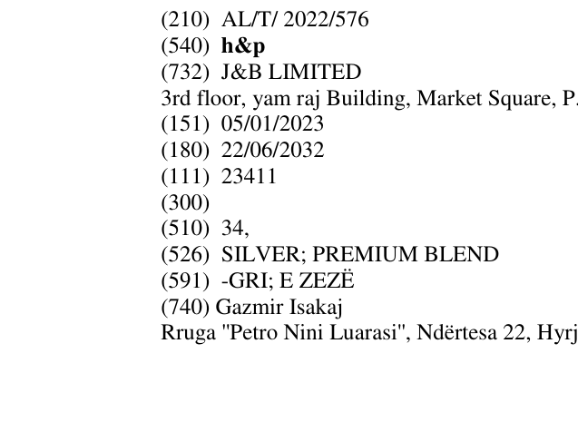 Zëri i markës h&p në buletin