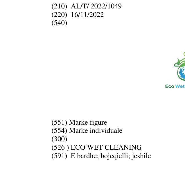 Zëri i markës ECO WET CLEANING në buletin
