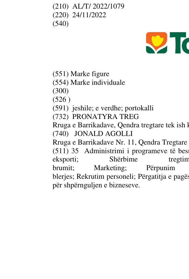 Zëri i markës Todis në buletin