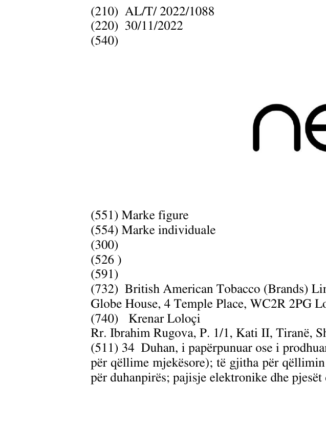 Zëri i markës neo në buletin