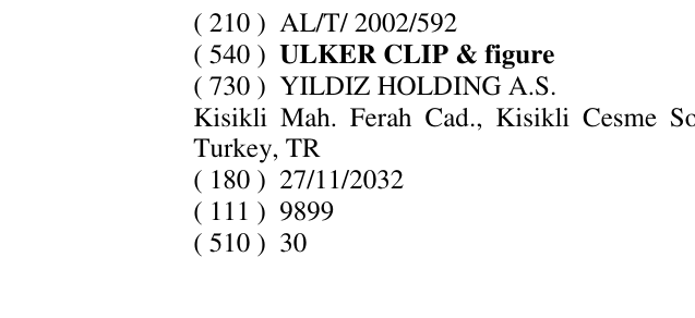 Zëri i markës ULKER CLIP & figure në buletin