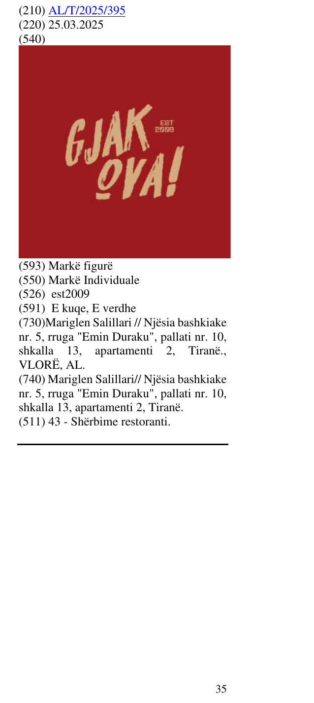 Zëri i markës est2009 në buletin