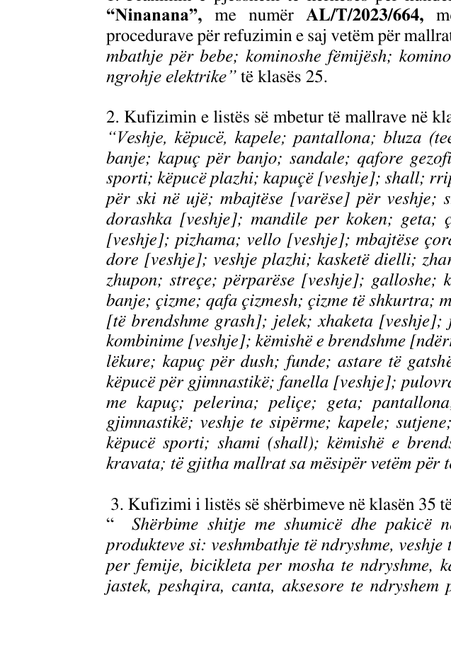 Zëri i markës NinaNana në buletin