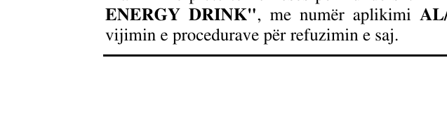 Zëri i markës BIG52 ENERGY DRINK në buletin