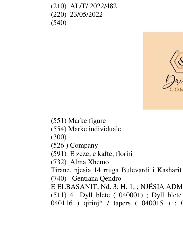Zëri i markës Company në buletin