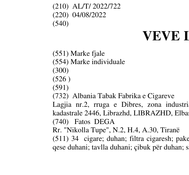 Zëri i markës VEVE LIGHTS në buletin