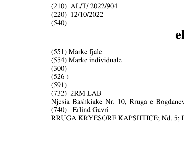 Zëri i markës elif në buletin
