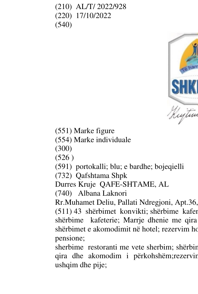 Zëri i markës Shkreli Kujtim Shkreli në buletin