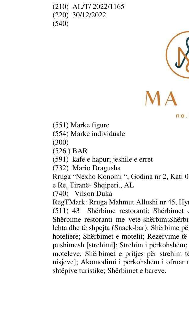 Zëri i markës BAR në buletin