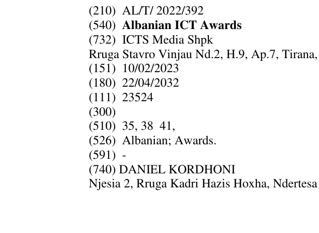 Zëri i markës Albanian ICT Awards në buletin