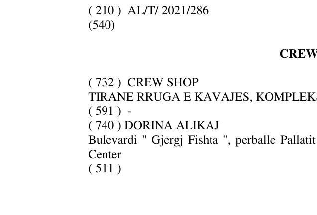 Zëri i markës CREW SHOP në buletin