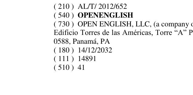 Zëri i markës OPENENGLISH në buletin