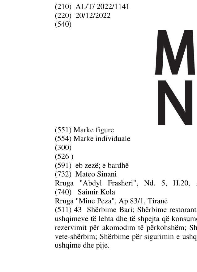 Zëri i markës MONO në buletin