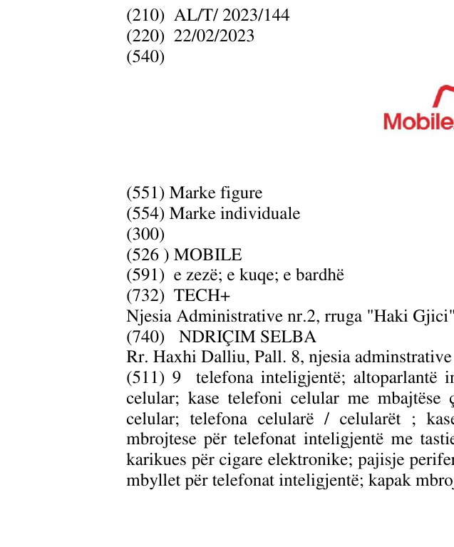 Zëri i markës MOBILE në buletin