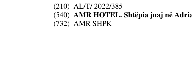 Zëri i markës AMR HOTEL. Shtëpia juaj në Adriatik në buletin
